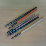 Dip Pens - so-called because you had to dip the nibs into ink, and you would only be able to write a few words at a time.