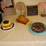 Three tasty entries to the inaugural Great Eccleston Bake-off: Lemonberrylicious cake, Traditional Lemon Drizzle, and Cheeky Chocolate Cake. Trophies and Lakeland vouchers were awarded as prizes to the winner and runner-up